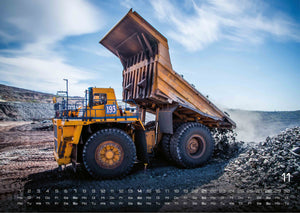 Baumaschinen - gigantische Bauhelfer - 2027 - Kalender