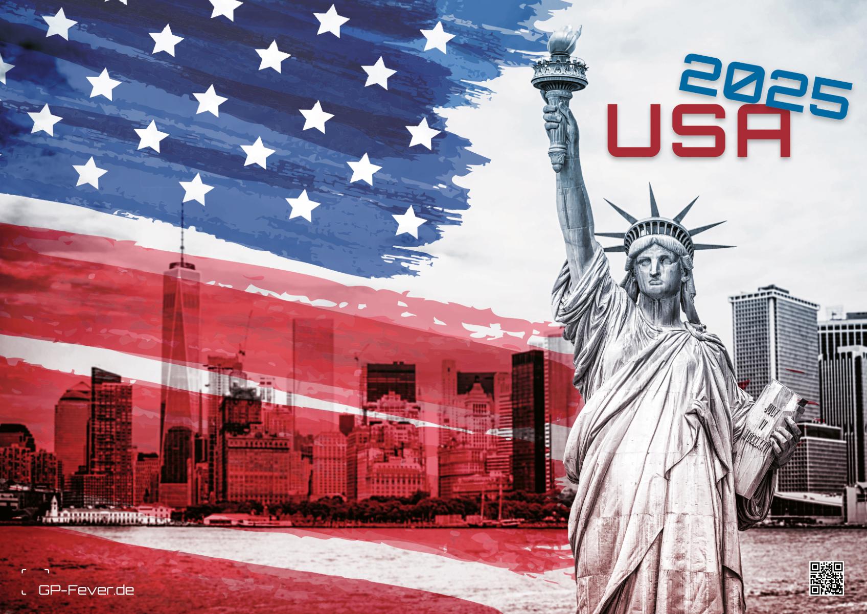 USA - eine Reise durch die Vereinigten Staaten - dem Land der unbegrenzten Möglichkeiten - 2025 - Kalender
