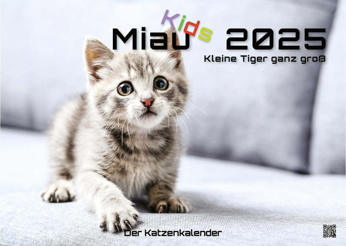 Miau Kids - kleine Tiger ganz groß - Der Katzenkalender - 2025 - Kalender