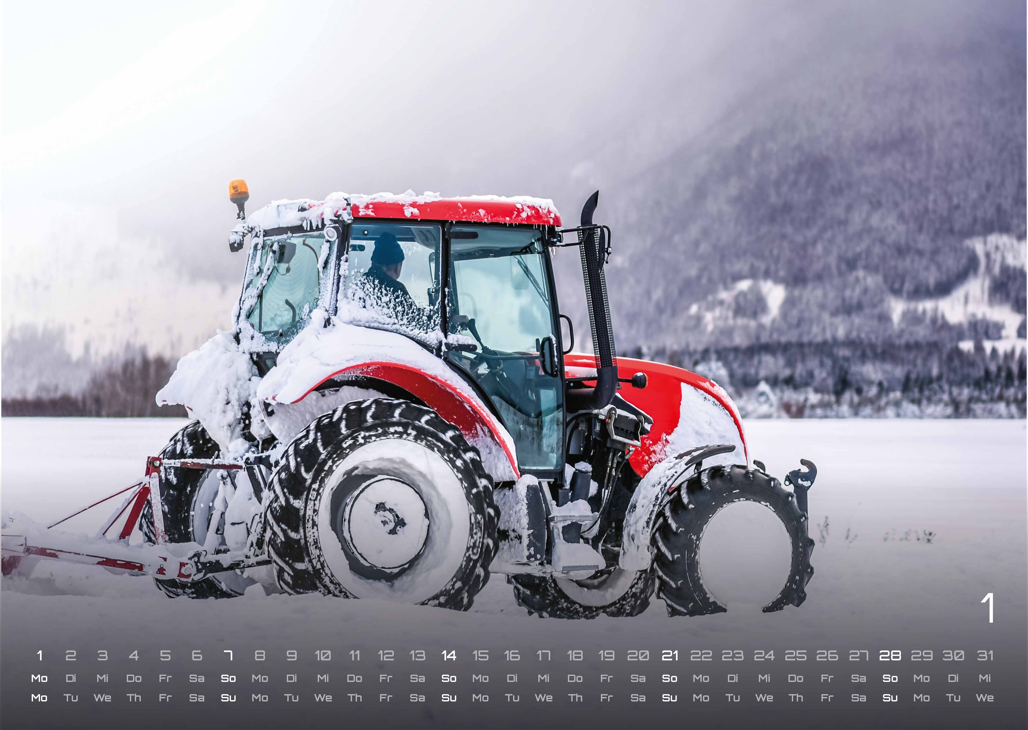 Landmaschinen - Traktor - 2024 - Kalender