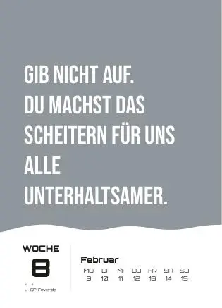 DEMOTIVATION 2026 - dein demotivierender Begleiter - Wochenkalender DIN A6 (ca. 10,5 cm x 14,8 cm) | Tischkalender - Demotivationskalender