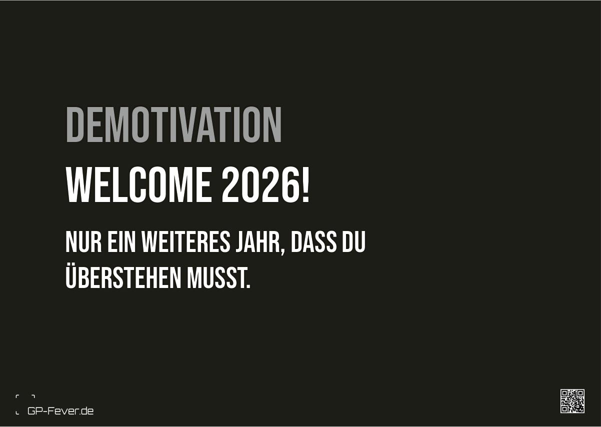 DEMOTIVATION 2026 - dein demotivierender Begleiter - Kalender