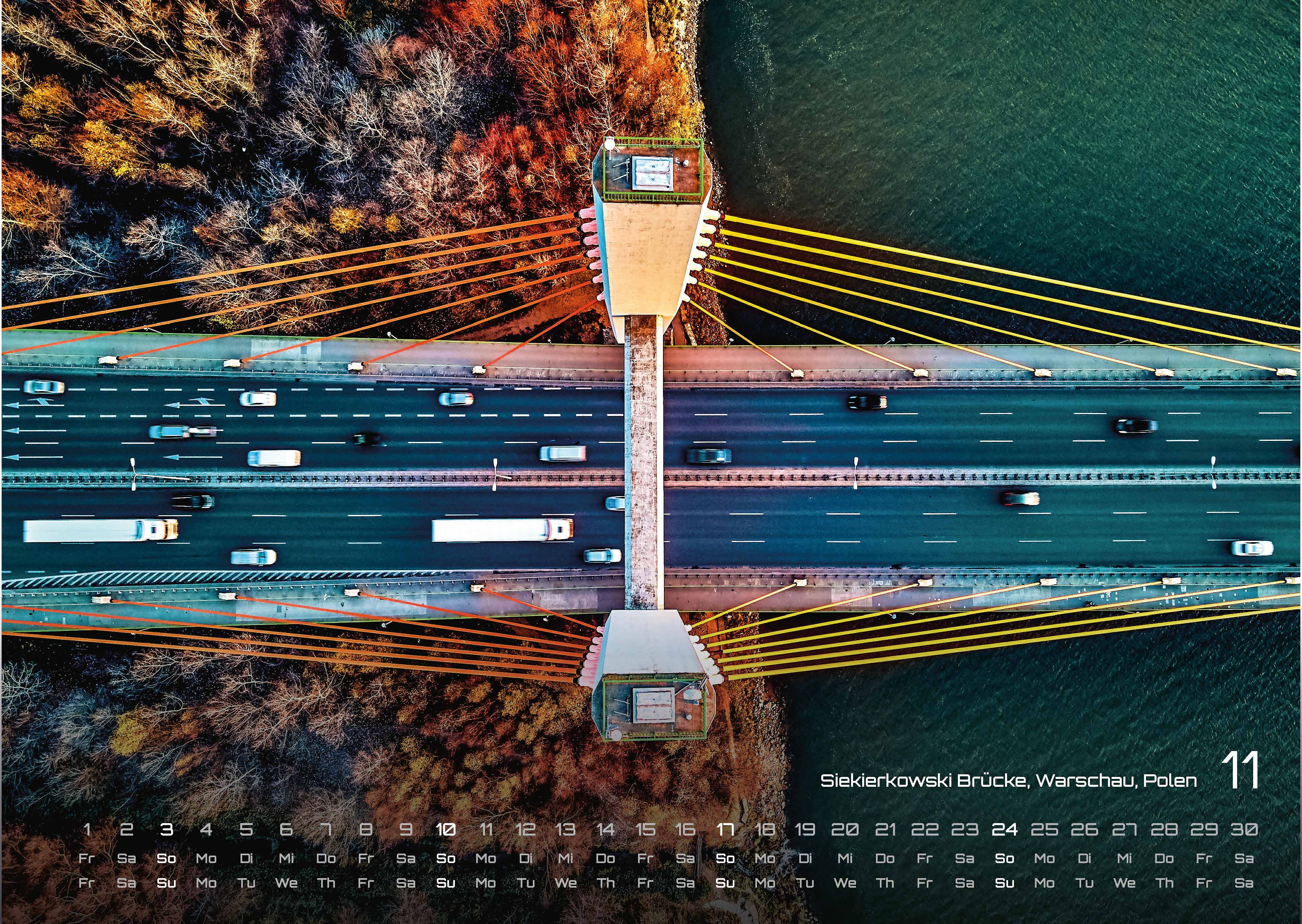 Luftaufnahmen - faszinierende Aufnahmen von oben - ABOVE - 2024 - Kalender