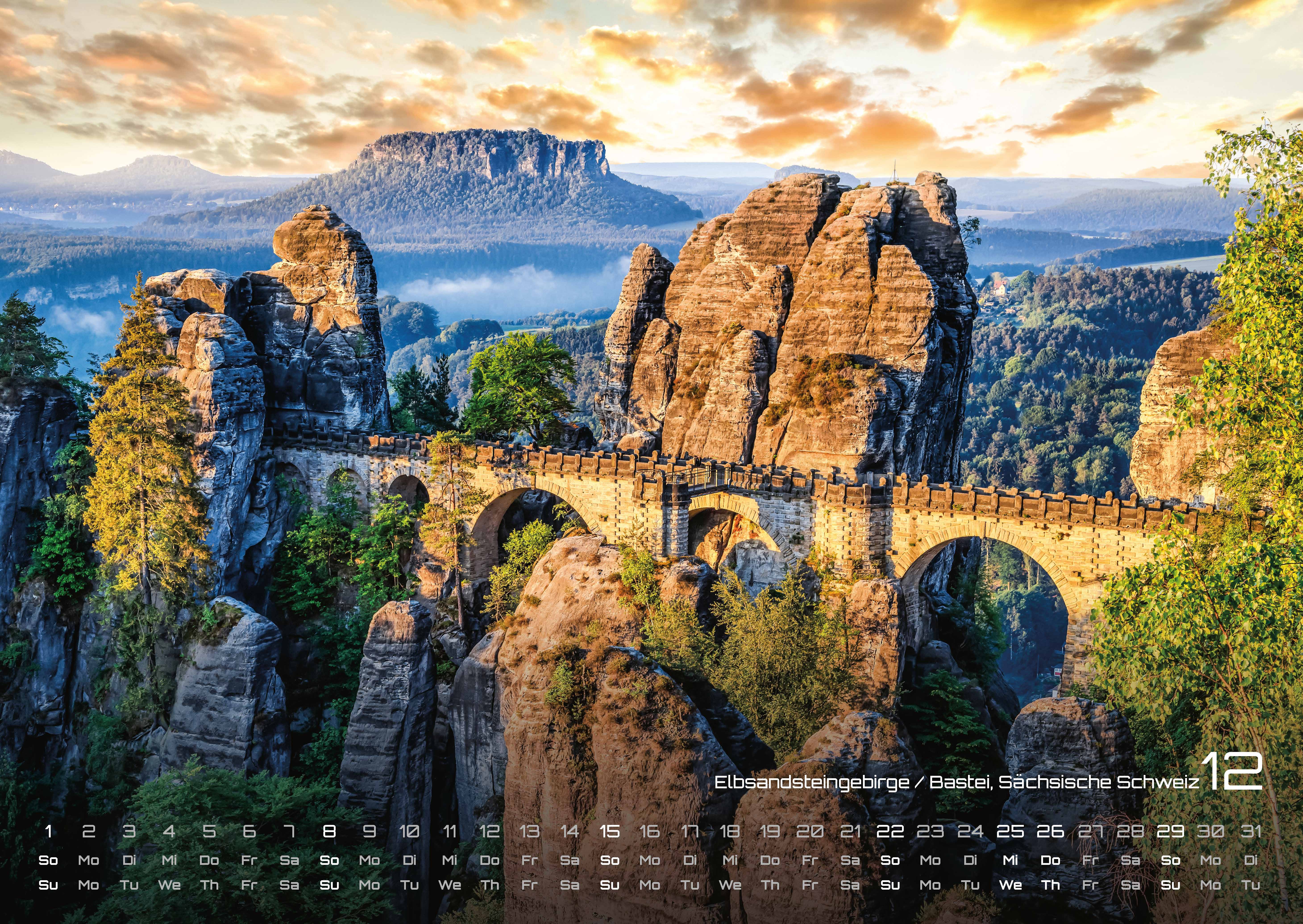 Deutschland - eine Reise zu bezaubernden Landschaften und Sehenswürdigkeiten - 2024 - Kalender