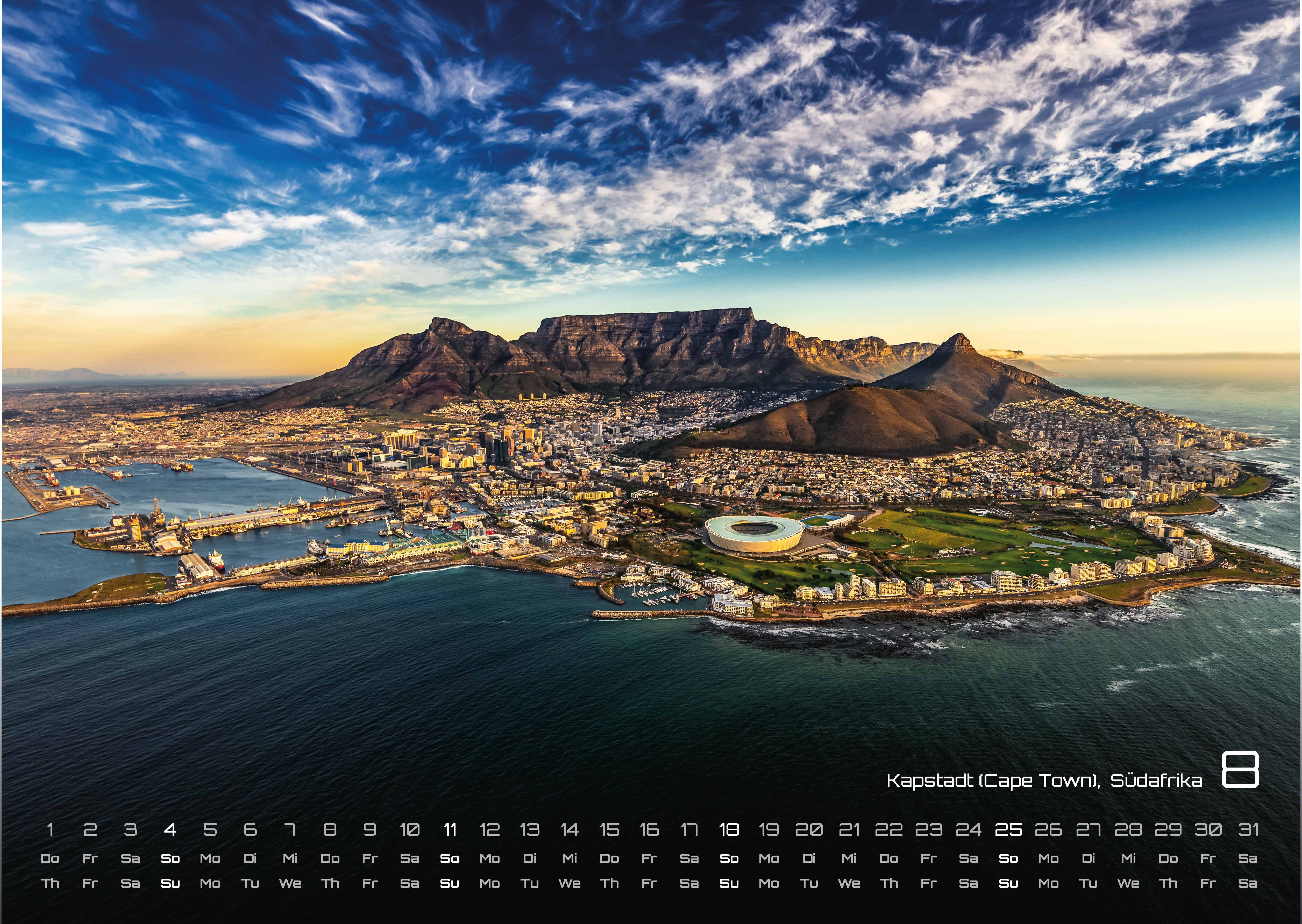 Luftaufnahmen - faszinierende Aufnahmen von oben - ABOVE - 2024 - Kalender