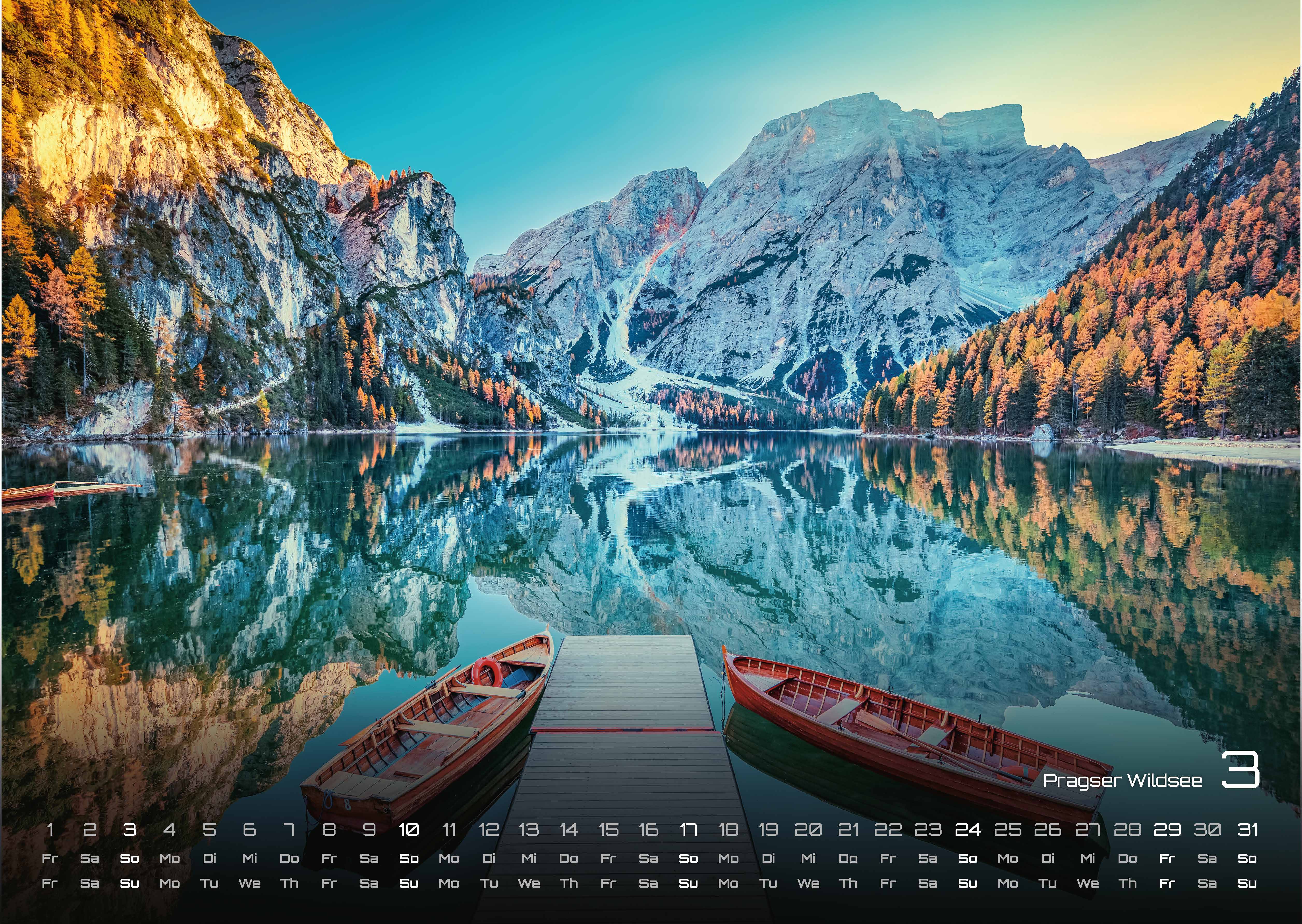 Südtirol - eine Reise durch bezaubernde Landschaften - 2024 - Kalender