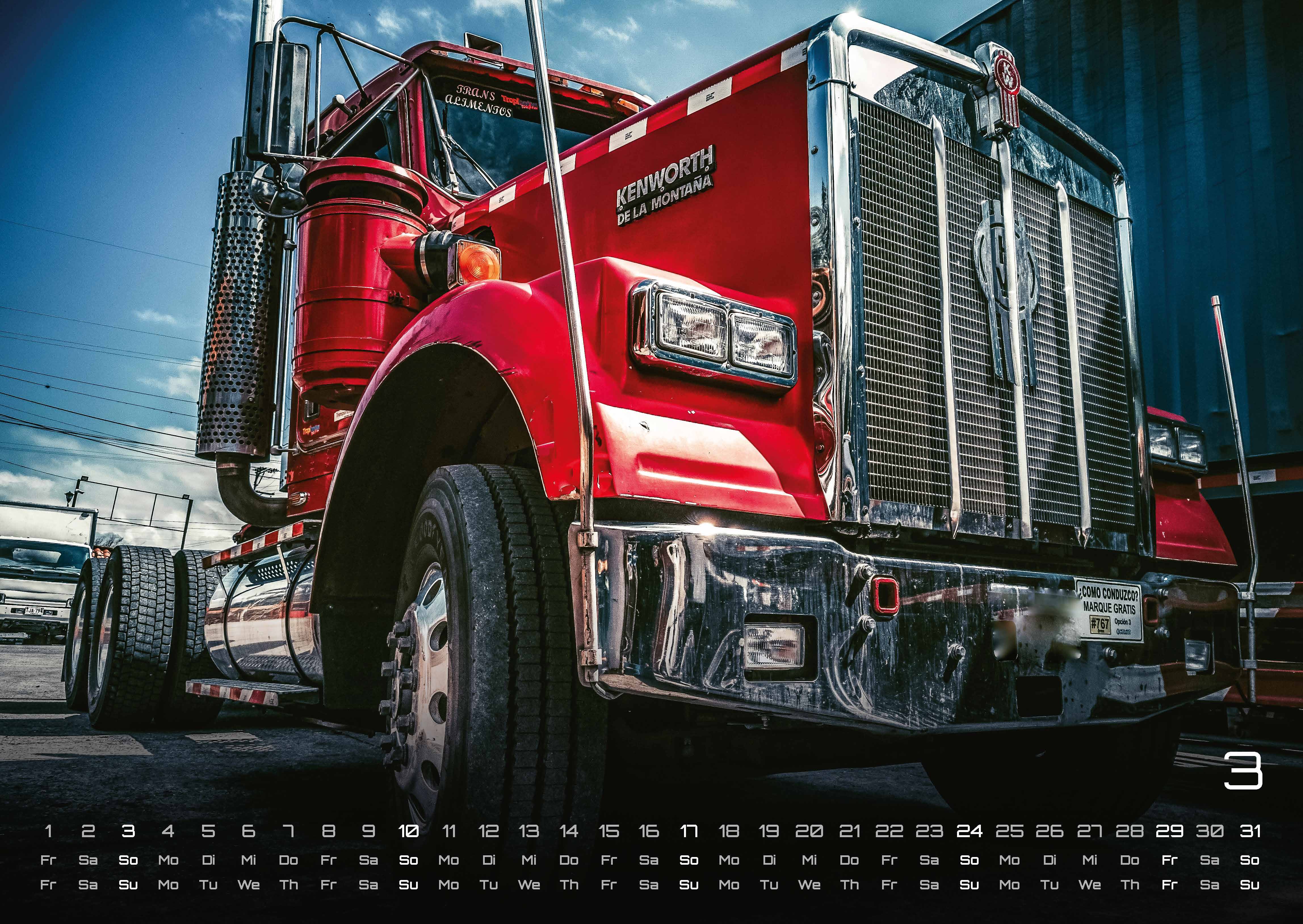 Trucks - Könige der Straße - LKW - 2024 - Kalender