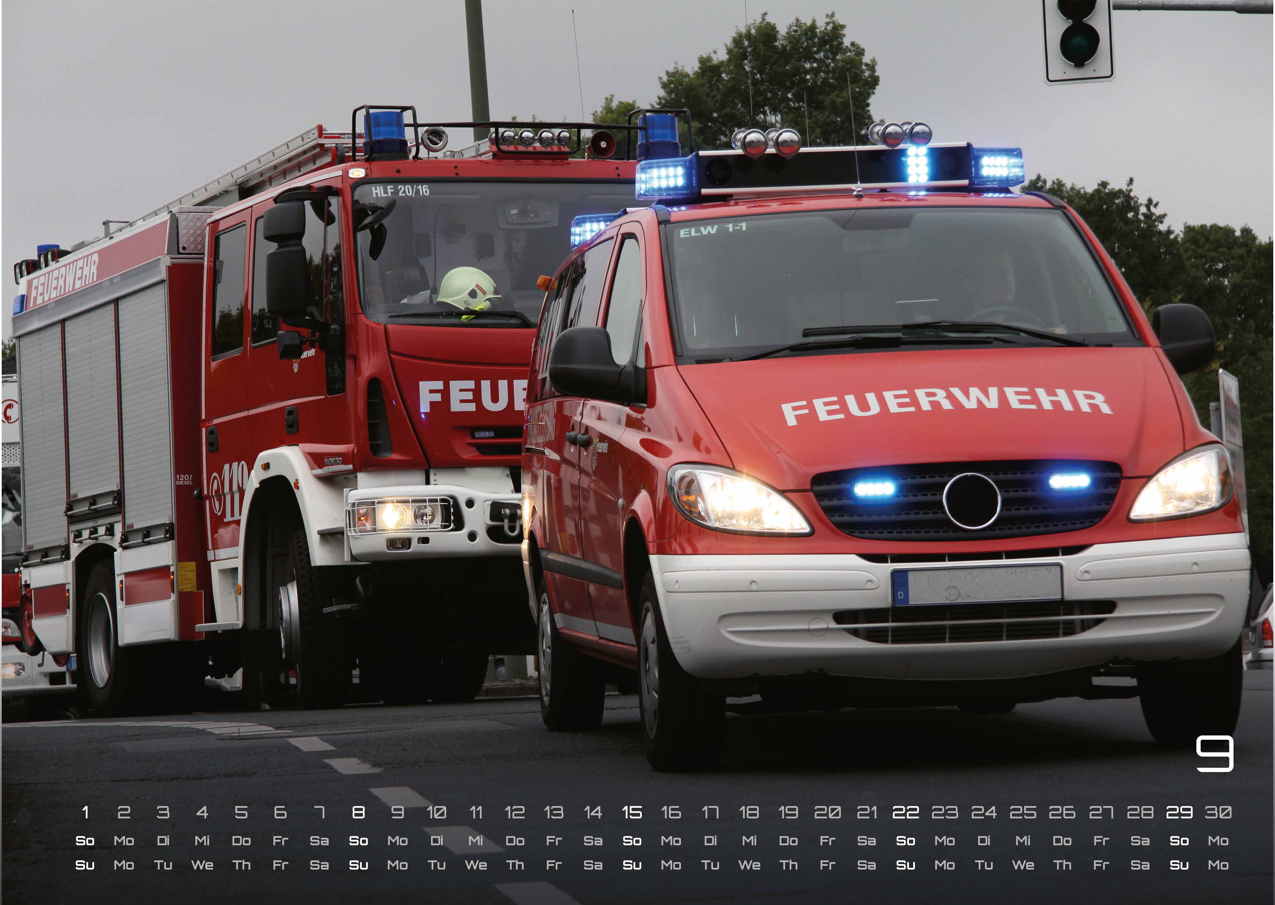 FIREFIGHTER - Retter in der Not - Feuerwehr - 2024 - Kalender