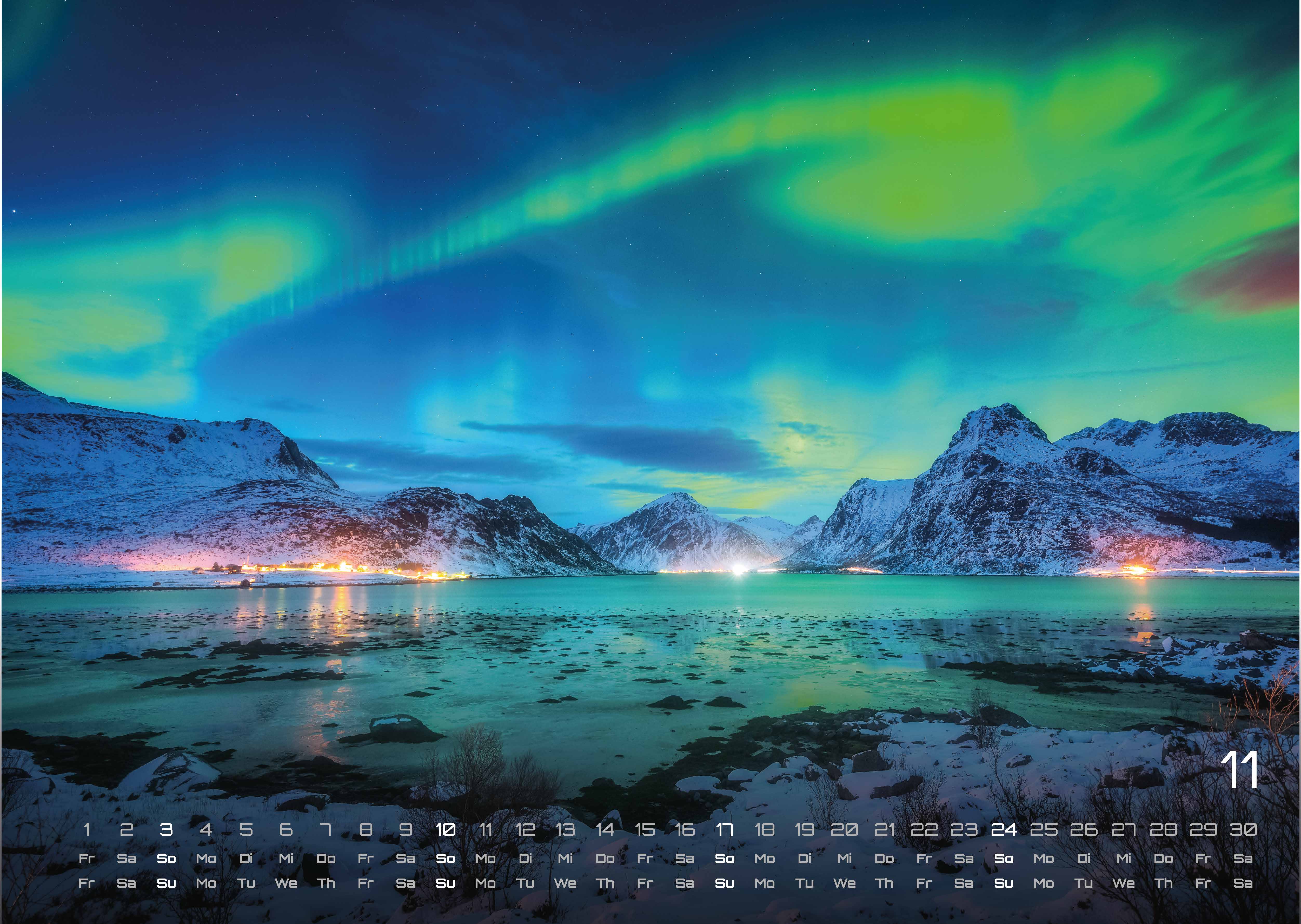 Polarlichter - grandiose Naturschauspiele - 2024 - Kalender