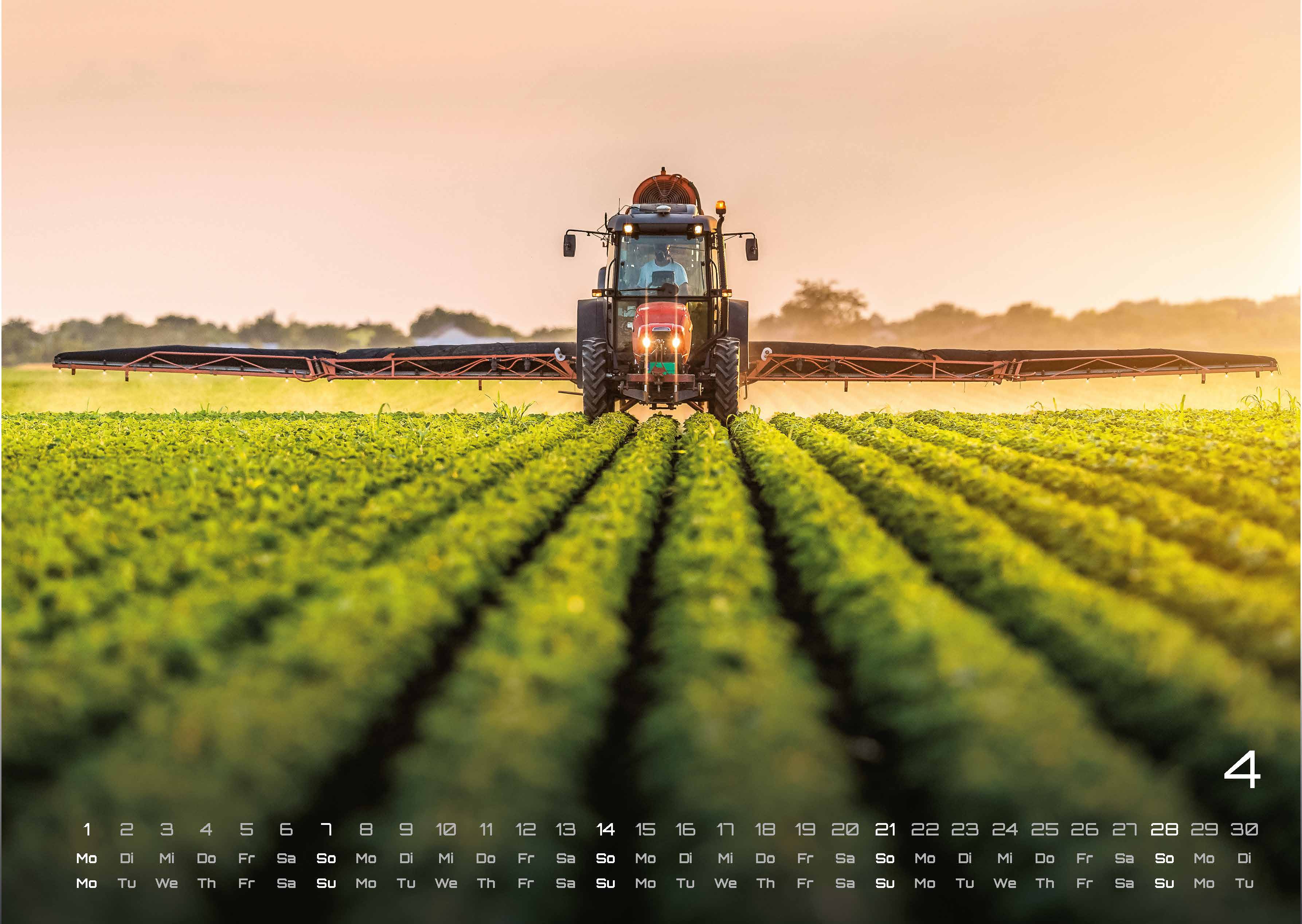 Landmaschinen - Traktor - 2024 - Kalender