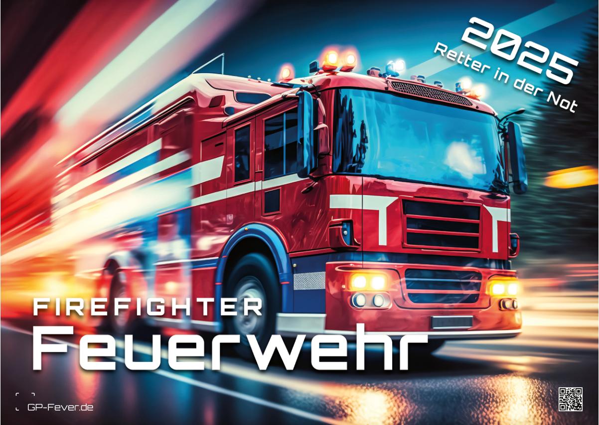 FIREFIGHTER - Retter in der Not - Feuerwehr - 2025 - Kalender