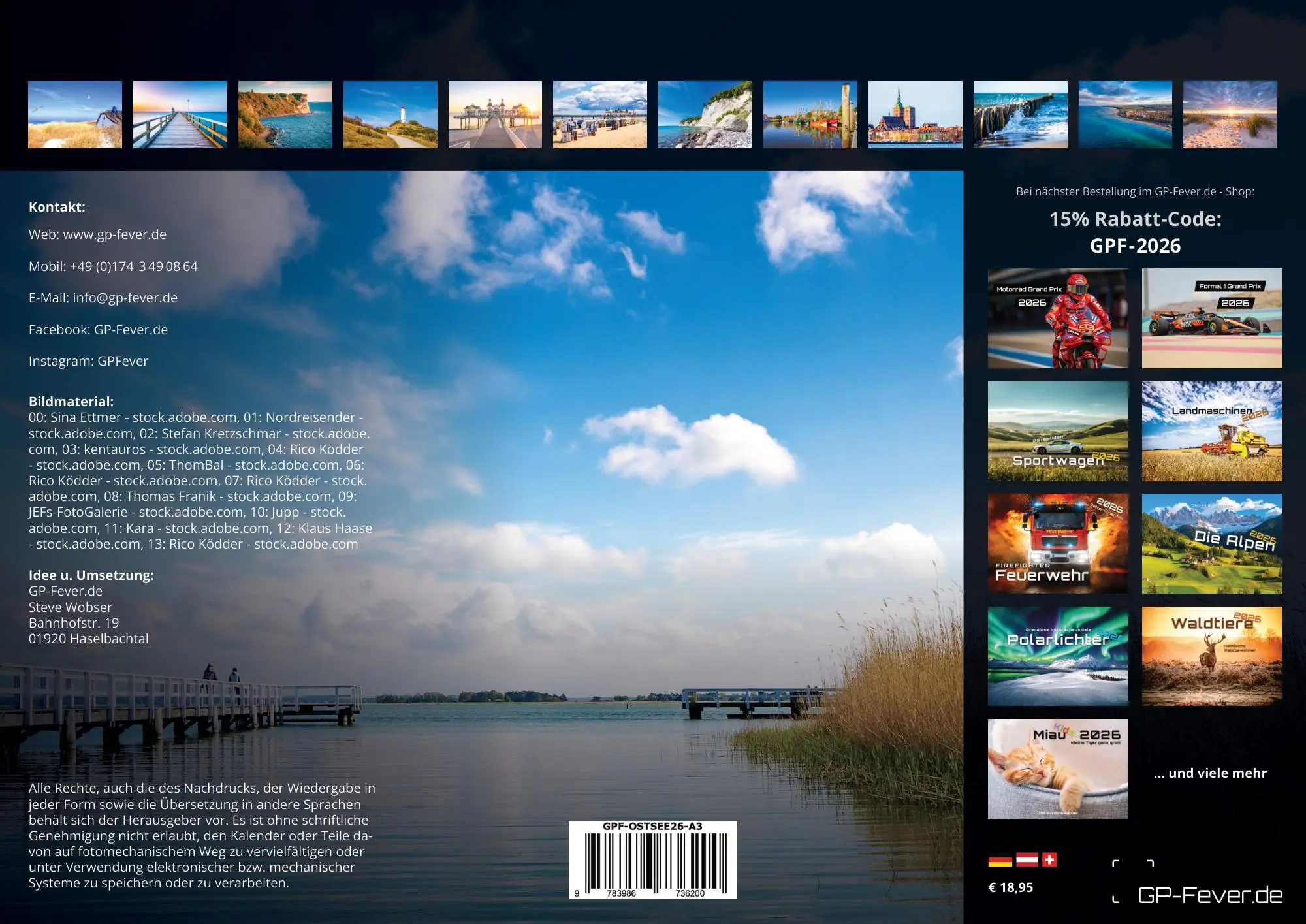 Ostsee - Zwischen Dünen und Horizont – Die Ostsee erleben - 2026 - Kalender DIN A3 (ca. 42 cm x 30 cm)